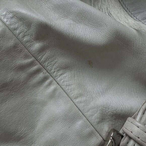 Ritual Fashion White Goat Hide Fur Huntress Coat Jacket Robe Oversize Hood 10 - Picture 12 of 16